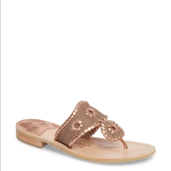 jack rogers rose gold